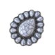 thumbnail image 1 of Soporte plegable retro para móvil en color turquesa, con textura irregular, ángulo de visión ergonómico y amplia compatibilidad para móviles y tabletas; ideal como decoración de escritorio o regalo, 1 of 4
