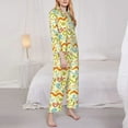 thumbnail image 2 of Bingfone Womens Pajama Sets Cartoon Snake8 Print,Long Sleeve Loungewear Pajamas Set-Small, 2 of 8
