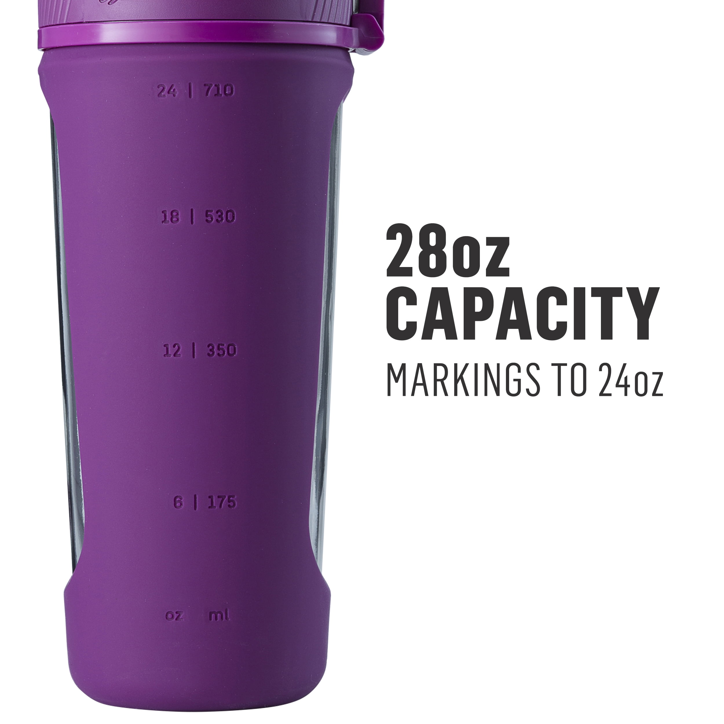New Genuine 28oz + 20oz Purple Classic Blender Bottle Sundesa