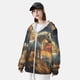thumbnail image 3 of Balery Starry Sky White Horse Sudadera ligera de manga larga con capucha y protección solar UPF 50+ para hombre y mujer, ideal para pesca y running-Small, 3 of 7