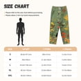 thumbnail image 4 of Lsque Botanical Garden With Cats Print Women's Pajama Pants, Lounge Pant - Comfortable Home Wear,Elastic Waistband, Stylish Design-XX-Large, 4 of 9