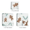 thumbnail image 4 of CGK Linens 3-Piece Christmas Holiday Sheet Set - Twin Size Xmas Winter Bedding With Vibrant Festive Patterns, Ginger, 4 of 6