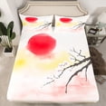 thumbnail image 2 of Castle Fairy Female Men Japanese Style Bed Sheets,Cherry Blossom King Sheets, 2 of 7
