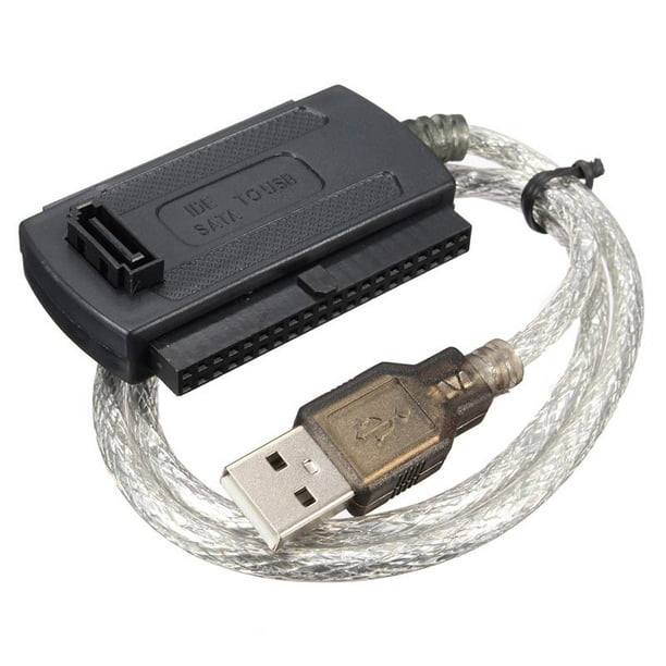 axGear Adaptateur secteur USB 2.0 vers IDE SATA pour disque dur  d'ordinateur portable DVD 
