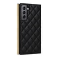 thumbnail image 6 of For Samsung Galaxy S21 FE Wallet Phone Case,PU Leather Folio Flip Kickstand,With Wrist Strap&Shoulder Strap,Card Slots,Shockproof Rugged Anti-fall Crossbody Phone Case Cover,Black, 6 of 9
