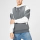 thumbnail image 2 of Sudadera con capucha para hombre, manga larga, bolsillo con cordón, dobladillo elástico, ajuste casual, sudadera para hombre para deporte, blanco, gris, L, 2 of 6