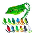 thumbnail image 2 of 2PC Large Frog Lure Thunder Frog Soft Plastic Topwater Bait for Fishing Hook Efficiency, 2 of 8