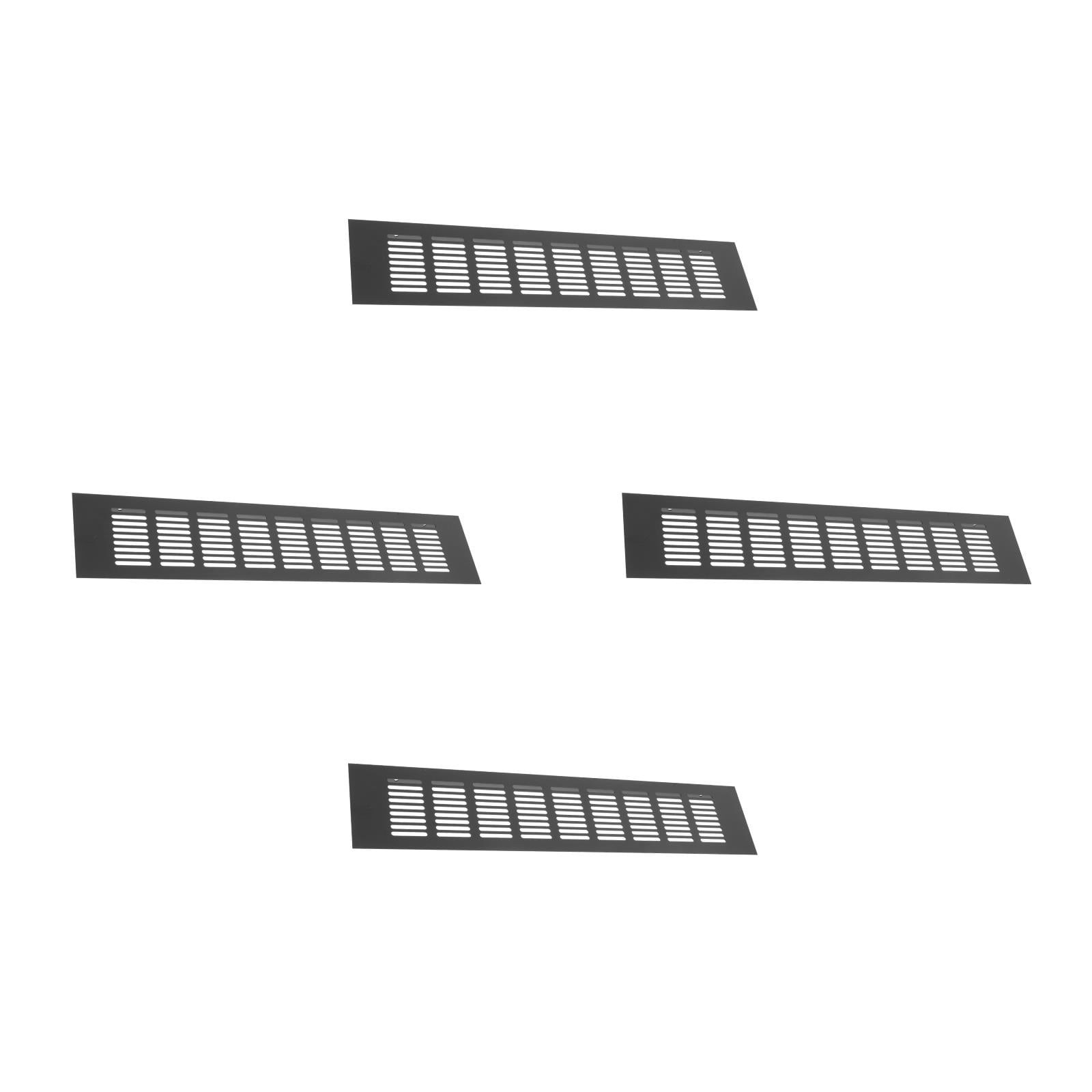 HEMOTON MLINS 4pcs Multi Functional Cabinet Vent Cover Grille For Furniture Aluminum Alloy Rectangular Ventilation Grille