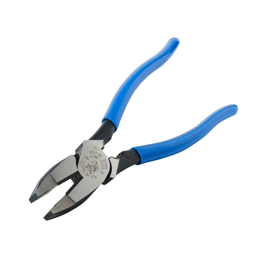NE-Type Side Cutter Pliers, 9 3/8 in Length, 23/32 in Cut, Plastic-Dipped Handle