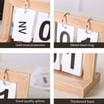 thumbnail image 3 of Wweixi Reusable Perpetual Calendar Stay Organized In Style Widely Used Desk Accessories Wood color, 3 of 6