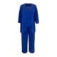 thumbnail image 3 of Cárdigan Vestido de gasa de 3 piezas, traje ahuecado para mujer, cárdigan, chaleco, pantalones, traje de vacaciones Ygjytge Azul T XL para Mujer, 3 of 6