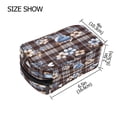 thumbnail image 3 of BZSMCE Makeup and Cosmetic Bag Women Simple Charming Hearts and Blooms Pattern Square Cosmetic Bag, 3 of 6