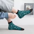 thumbnail image 2 of Fuzoiu Tropical Pineapple Print Adult Socks, Crew Moisture-wicking Socks, Unisex Cushion Crew Socks,Casual Sports Ankle Socks, 2 of 7