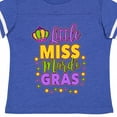 thumbnail image 4 of Inktastic Little Miss Mardi Gras with Crown and Dots Girls Toddler T-Shirt, 4 of 5