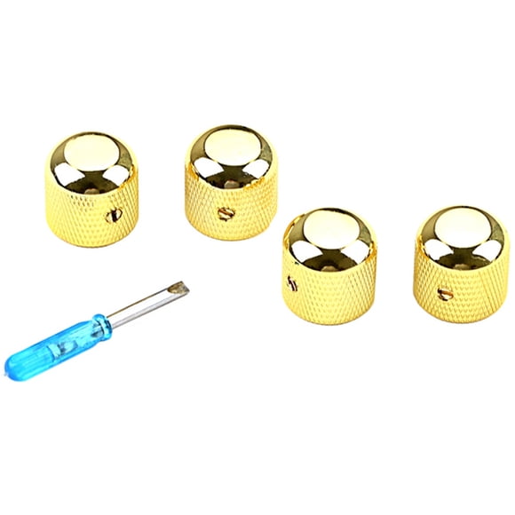 VERDANVERSE 4Ud Botones De Volumen Para Guitarra Metal Dorado Control Fácil Y Compatible Con Instrumentos