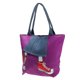 thumbnail image 5 of bolso de almacenamiento plegable reutilizable bolsa de mano bolso de compras bolsos de compras púrpura Sunnimix Totalizador de la compra de la lona, 5 of 8