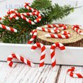 thumbnail image 5 of 30/50/100 piezas Mini bastón de caramelo para árbol de Navidad, decoración de Navidad, colgante DIY, decoración del hogar, Feliz Navidad, juguete para niños, Año Nuevo, Navidad, 5 of 5