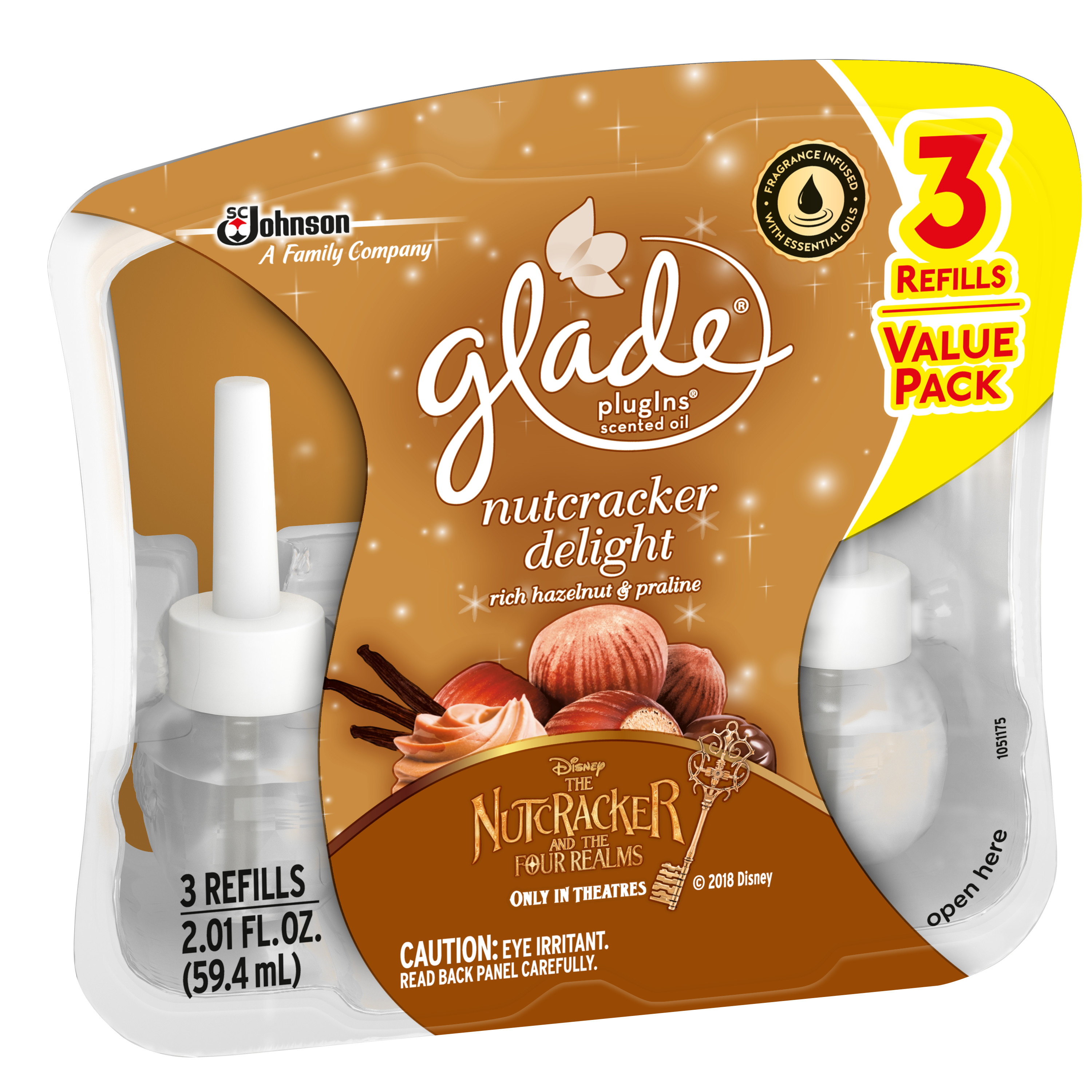 Glade PlugIns Scented Oil Air Freshener Refill, Nutcracker Delight, 3 refills, 2.01 fl oz - image 4 of 7