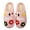 A, variant on Womens Fuzzy Slippers 2025 Christmas Bow Cherry Cute Memory Foam House Shoes Non Slip Comfy Home Bedroom Slip on