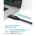 thumbnail image 3 of Cable HDMI KeLink 4K de 25 pies/7,5 m HDMI 2.0 HDR10 18 Gbps HDCP2.2, 3 of 7