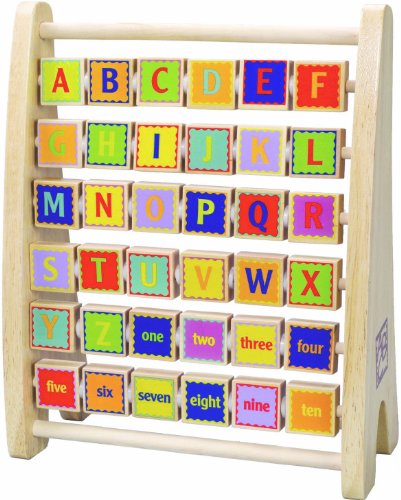 wooden letter abacus