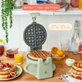 thumbnail image 3 of Beautiful Rotating Belgian Waffle Maker, Sage Green by Drew Barrymore, 3 of 16