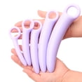 thumbnail image 3 of 5pcs Silicone Dilator Set Los Dilatadores Más Cómodos para Mujeres con Extensor y Expansor Entrenador del Suelo Pélvico Juego de Dilatador del Suelo Pélvico (Curvado Tamaños 1 a 5), 3 of 3
