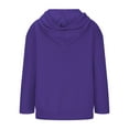 thumbnail image 6 of CYRBOKO Toddler Boys Hooded Sweatshirts, Casual Stretchy Crew Neck Long Sleeve Clothing with Zipper Purple Size 4-5 T, 6 of 6