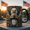 Black, variant on Iraq War Veteran Mug, Personalized Ceramic Coffee Mug with Name Dog Tags Gift