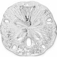 thumbnail image 4 of Sterling Silver Polished/Textured Large Sand Dollar Slide (33.61 X 32.15) Made In United States -Jewelry By Sweet Pea, 4 of 7