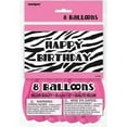 thumbnail image 2 of 12" Zebra Print Balloons, 8pk, 2 of 2