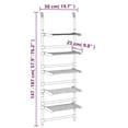 thumbnail image 4 of vidaXL 5-Tier Hanging Laundry Drying Rack Aluminium, 4 of 5