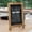 Torched Brown, variant on Merrick Lane Set of 10 Wall Mount or Tabletop Magnetic Chalkboards with Folding Metal Legs in Black, 12" x 17"
