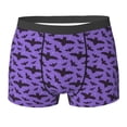 thumbnail image 6 of Men's Boxer Briefs, bat night sky purple cool Soft Comfy Mens Underwear Boxer Briefs Breathable With Widen Waist, 6 of 7