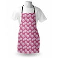 thumbnail image 3 of Lotus Apron Sacred Flower Arrangement Japanese Folklore Waterlilies on Swirled Backdrop, Unisex Kitchen Bib Apron with Adjustable Neck for Cooking Baking Gardening, Pink Coral Pale Pink, by Ambesonne, 3 of 3