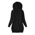 thumbnail image 4 of Patlollav Women Zipper Coat Pockets Versatile Long Sleeve Hooded Casual Outwear Jackets, 4 of 7