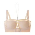 thumbnail image 5 of FYDUU Bras For Women Front Button Plus Size Seamless Strapless Bra Push Up Bra Wedding Dress Thin Bra Sport Bras Workout Yoga Bra /Beige, 5 of 8