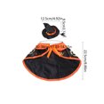 thumbnail image 3 of Aoznliie Dog Clothes, Halloween Pet Cloak with Hat for Party Apparel, M 11.8-14.2 inch Neck Adjustable Costume for Cats Dogs, Black, 3 of 7