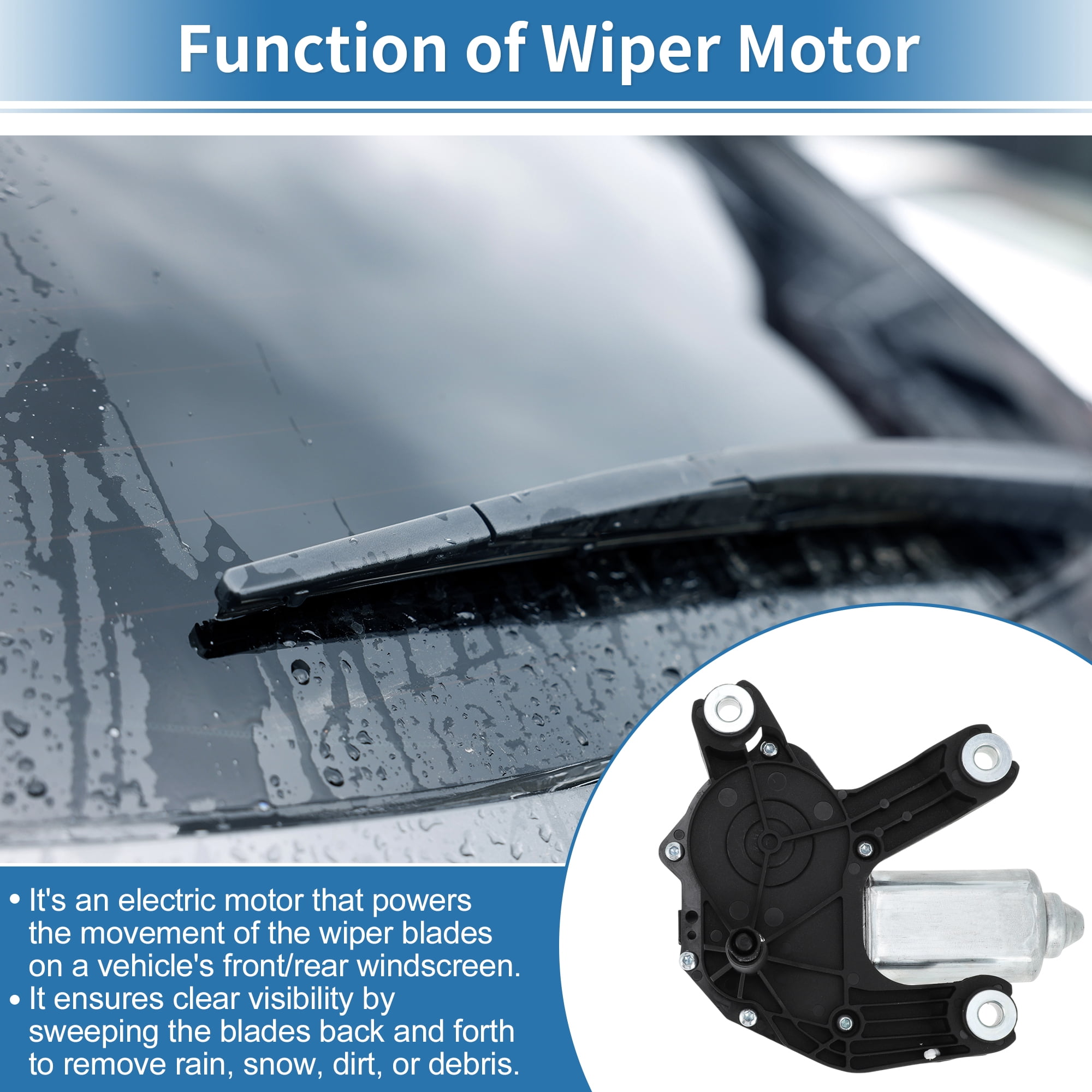 Unique Bargains Windscreen Wiper Motor for Mini Cooper R50 R56 Countryman R60