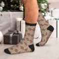 thumbnail image 7 of Rocae Fashion Tatreez for Adult Socks Casual Athletic Stretchy Loose Socks for Women Men Non-Slip Middle Tube Socks, 7 of 7