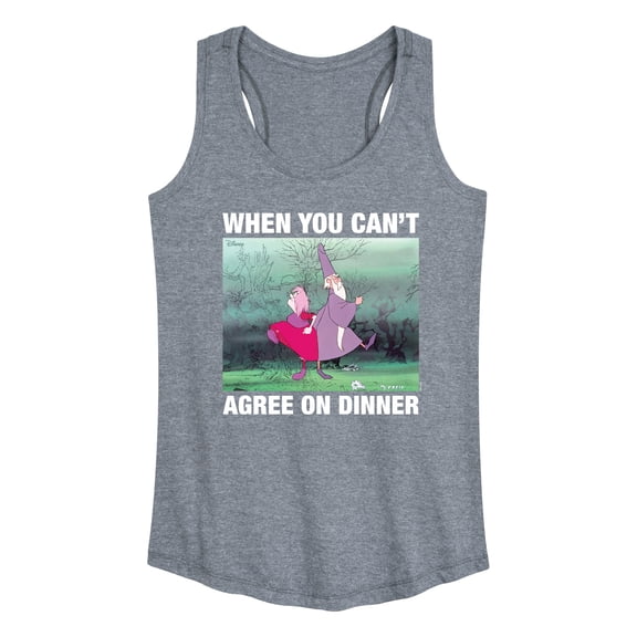 Disney - The Sword And The Stone - Merlyn & Mim Can't Agree on Dinner - Women's Racerback Tank Top