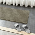thumbnail image 6 of Subrtex Chenille Bathroom Rugs Soft Non-Slip Super Water Absorbing Shower Mats, 24"x60", Taupe Brown, 6 of 7