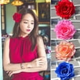 thumbnail image 2 of Large Rose Flower Hairpins/Hair Clips for Women and Girls in 22 Colors, 2 of 27