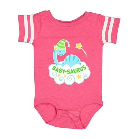 

Inktastic Baby-Saurus with Cute Blue Dinosaur on a Cloud Gift Baby Boy or Baby Girl Bodysuit