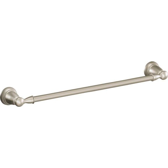 Moen Y2624BN Banbury Towel Bar, Brushed Nickel, 24-In. - Quantity 3 — Concealed-Screw Wall-Mount, Coordinated Bath Collection