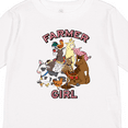 thumbnail image 4 of Inktastic Farmer Girl with Happy Farm Animals Boys or Girls Long Sleeve Toddler T-Shirt, 4 of 5