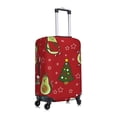 thumbnail image 3 of Disketp Avocado Christmas Elastic Travel Luggage Cover Travel Suitcase Protective Cover For Trunk Case Apply To 18''-32'' Suitcase Cover (Luggage not included)-Large, 3 of 9
