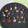 thumbnail image 4 of Dijes pequeños de bandera de 14 países, colgante de bandera de EE. UU., ES, Reino Unido, FR, CA, IT para pulseras DIY, fabricación de collares para accesorios de joyería hechos a mano, 4 of 5