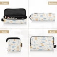 thumbnail image 5 of Hair Tool Organizer Bag with Heat Resistant Mat Removable Travel Storage Case for Hot Air Brushes Curling Irons Blue and Yellow Sea Animals, 5 of 8