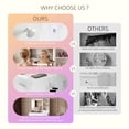 thumbnail image 4 of JIOABL Vanity Desk with LED Mirror, 2 Drawers & Cabinet, Power Outlets and USB Ports, Makeup Table with Storage, White, 4 of 10